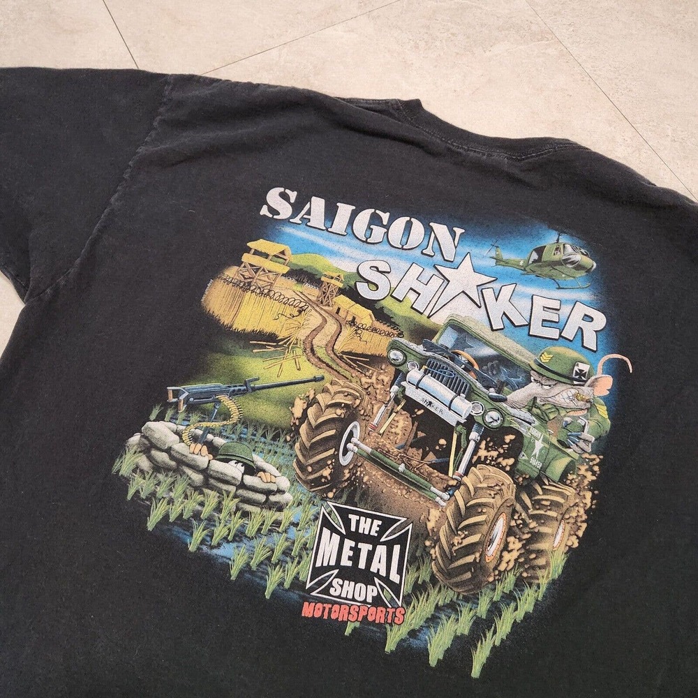 Saigon Shaker Monster Jam Mens 2XL The Metal Shop Monster Truck Promo T Shirt